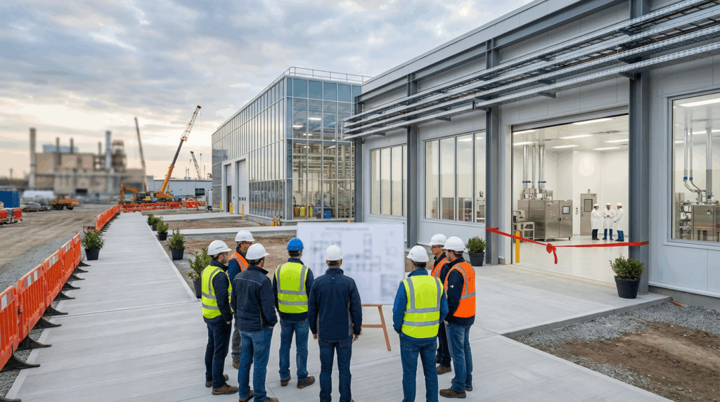 Direction de projet construction site industriel